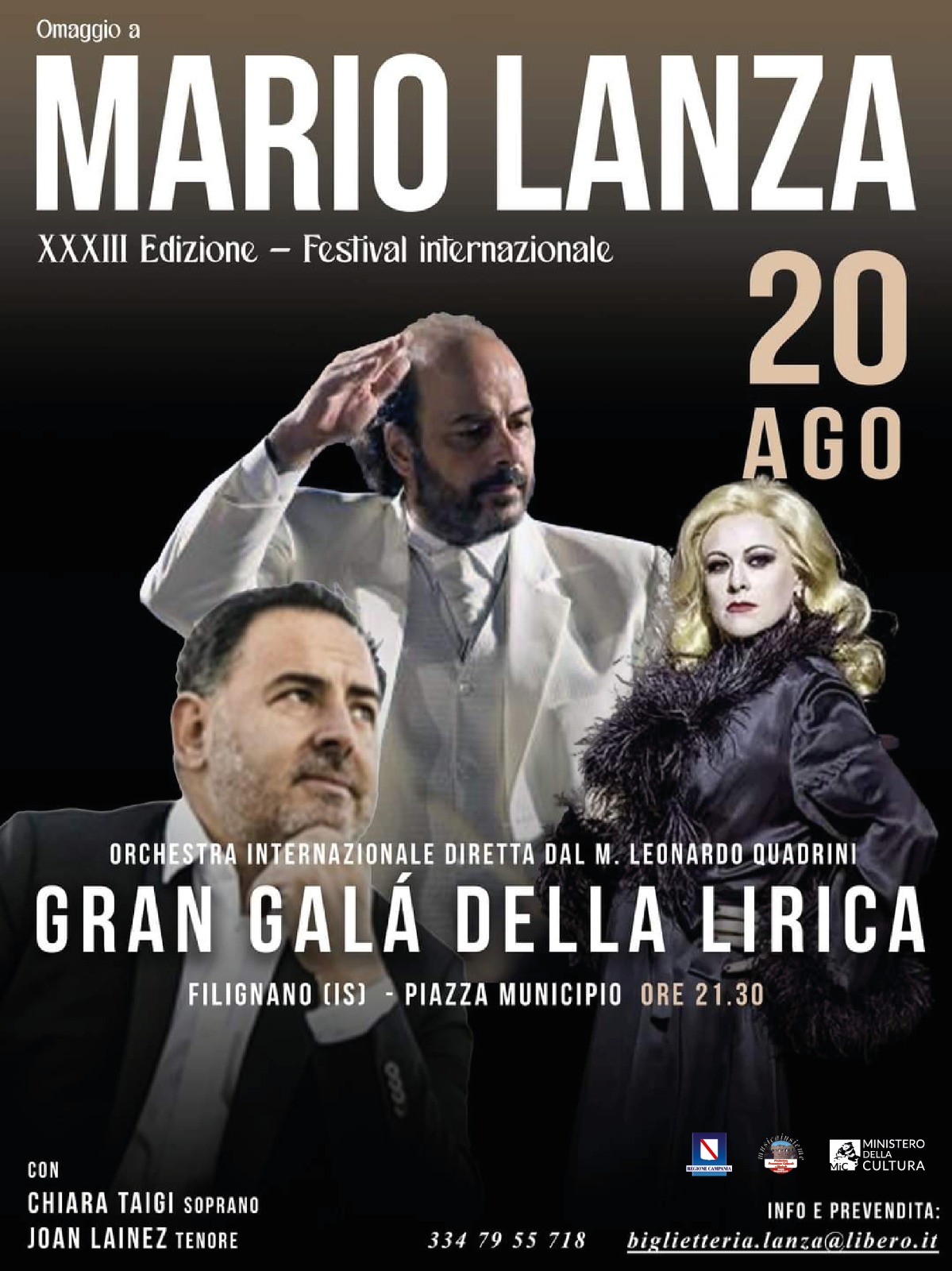 XXXIII Edizione - Festival internazionale Mario Lanza